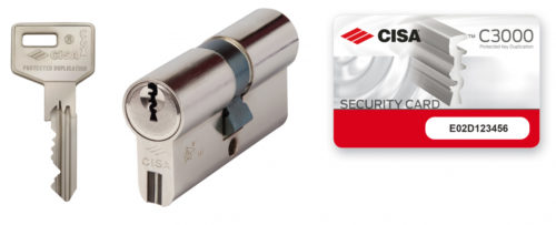 Цилиндр серии С3000 ключ-ключ 70мм (35х35) никель 0N3S1.13.0.12