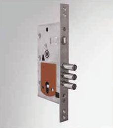 Замок врезной цилиндровый Blockator, 2 оборота, 3 ригеля, защёлка 56436.28.0