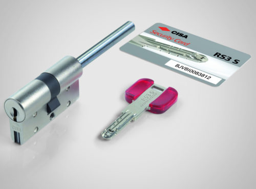 Цилиндр серии RS3 S NEW ключ-шток 65мм (35х30) никель 0L3S7.81.0.12.NW.C5