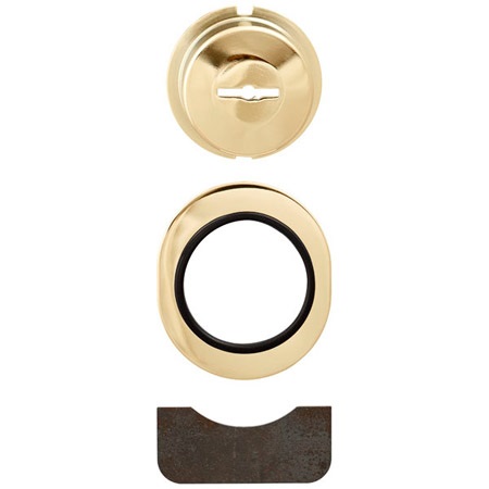 Защитная накладка для сувальдных цилиндров серии 02715 и 02716, латунь 06429.60.1