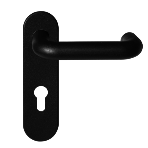 Ручка на планке с отверстием под цилиндр и раздельным квадратом 07076.26.0