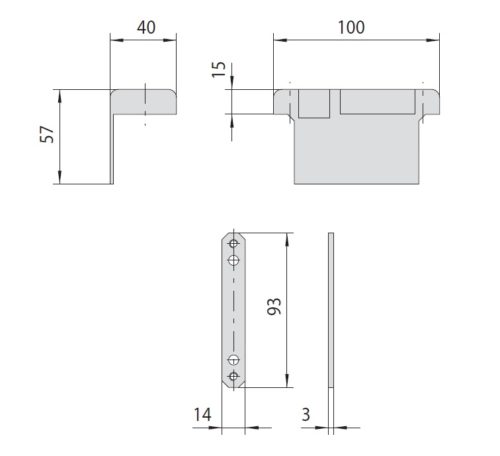 Ответная часть для замков серии 11610 и 11630 07018.10.3