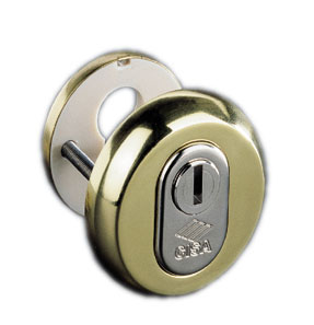 Защитная накладка на цилиндр из закаленной стали, латунь 06460.51.0.00